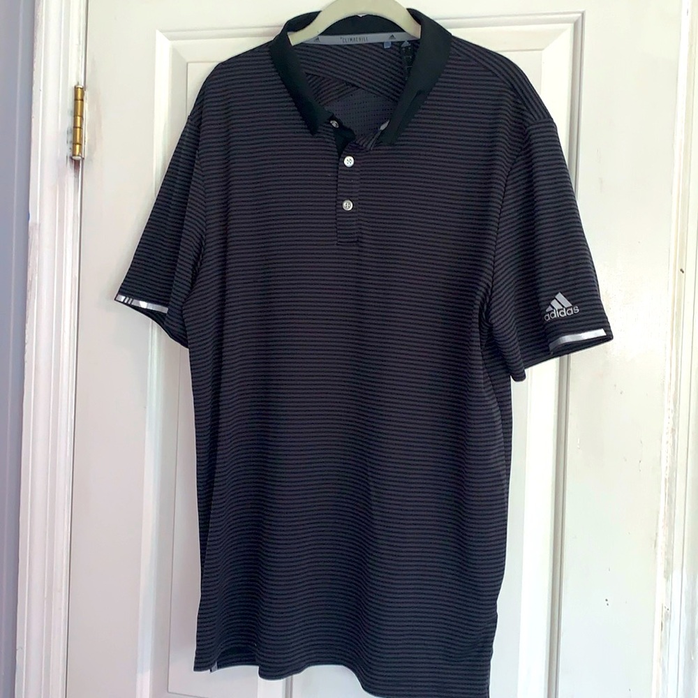 Adidas climachill golf polo L black/grey